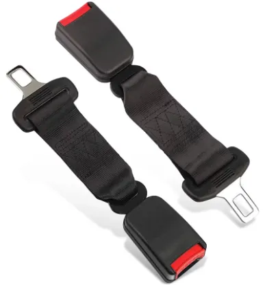 Seat Belt Extender, 2pcs Original Car Buckle Extender (7/8" Tongue Width) Accessories for Cars, Easy to Install, Buckle Up and Drive-In Comfort