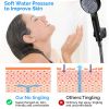 Shower Head, 5 Settings High Pressure Shower Head with Handheld, Water Saving, Anti-Leak and Adjustable