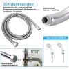 Shower Heads 5 Setting with Handheld Sprayer & Long Hose High Pressure Rain, Easy Tool Free Installation, Perfect Adjustable Shower Heads for Your Bathroom