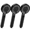 Shower Head, 5 Settings High Pressure Shower Head with Handheld, Water Saving, Anti-Leak and Adjustable, 3PCS