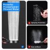 Shower Head, 5 Settings High Pressure Shower Head with Handheld, Water Saving, Anti-Leak and Adjustable, 3PCS