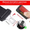 Seat Belt Extender, 4pcs Original Car Buckle Extender (7/8" Tongue Width) Accessories for Cars, Easy to Install, Buckle Up and Drive-In Comfort