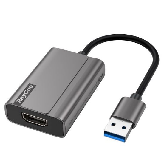 USB to HDMI Adapter, Full HD 1080P USB to HDMI Cable Video Adapter for Mac and Windows, Compatible with Windows 10/8.1/8/7, Mac OS