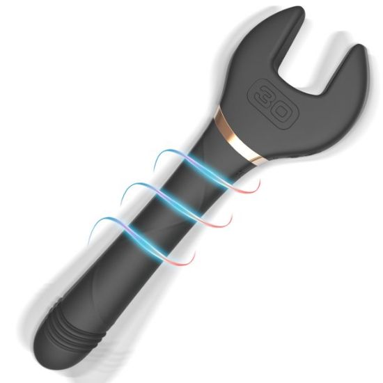 G-Spot Vibrator, Wrench Vibrator with Powerful and Quiet Vibration Speed and Mode for Pleasure Sex Toys for Woman, Black