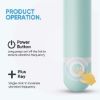 Thrusting Vibrator Wand, Mini Bullet Vibrator, G Spot Vibrator for Women, Adult Toys with 10 Vibration Modes, Green