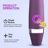 Thrusting Vibrator Wand, Bullet Vibrator, G Spot Vibrator for Women, Sex Toys for Women, Adult Toys with 10 Vibration Modes, Purple