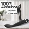 Thrusting Vibrator Wand, Bullet Vibrator, G Spot Vibrator for Women, Sex Toys for Women, Adult Toys with 10 Vibration Modes, Black